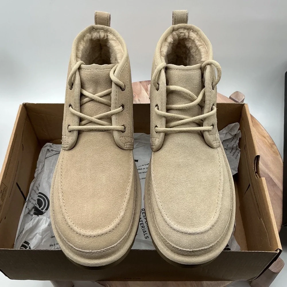UGG Neumel Moc‎ Sand Suede Lace Up Chukka Boots 1121645 Mens 8